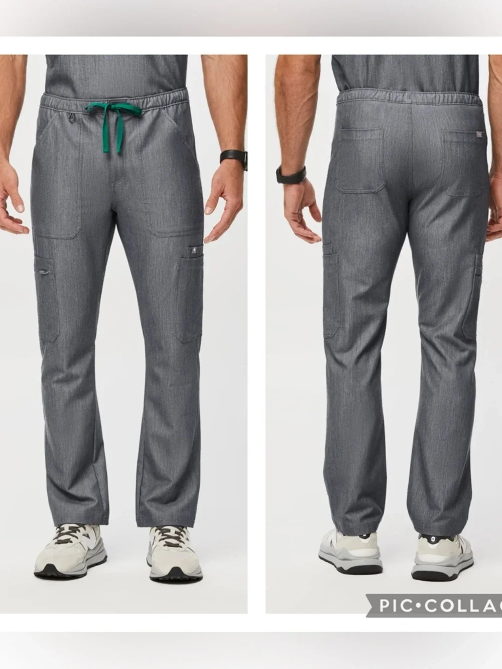 EUC Figs Men's Cairo Cargo Scrub Pants in Graphite Sz XL/S